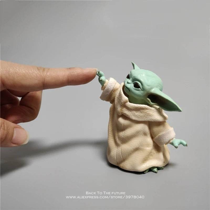 Disney Movies Master Baby Yoda Darth PVC Action Anime Figures Collection Doll Mini Kids Toy Model for Children Gift