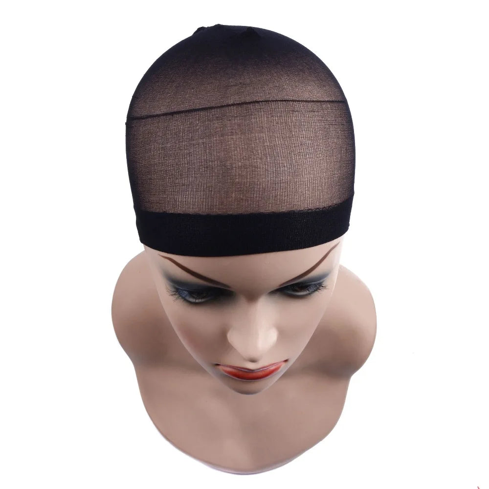 2 pcs/ Pack Wig Caps Hair NetS Weave  Hairnets Wig Nets Stretch Mesh Caps Stocking Caps  for Making Wigs Free Size