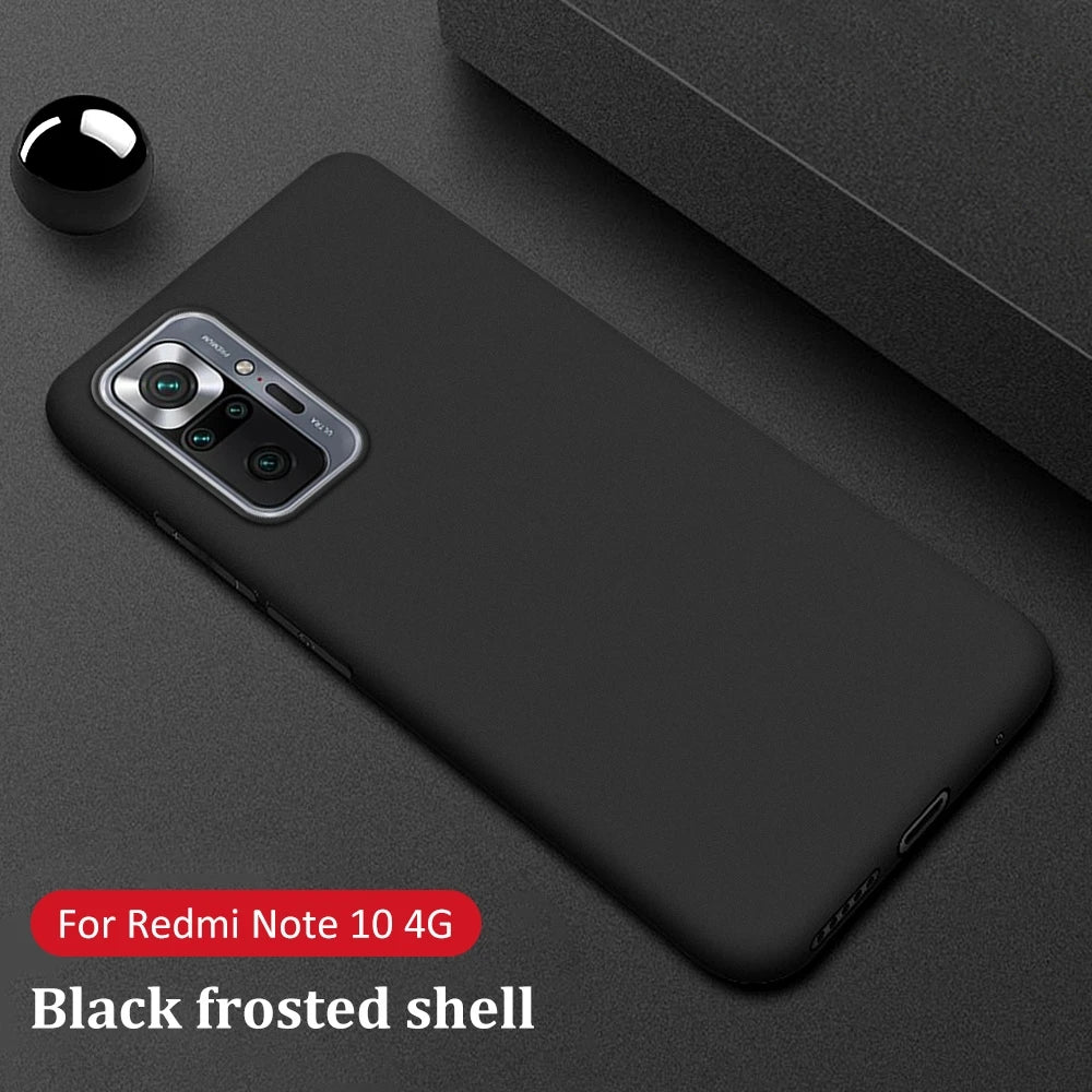 Silicone Phone Cases For Xiaomi Redmi Note 10 Pro 10s Redmi Note 11 Pro 5G Cover Soft Black Cover Redmi Note 11 Pro 5G Case
