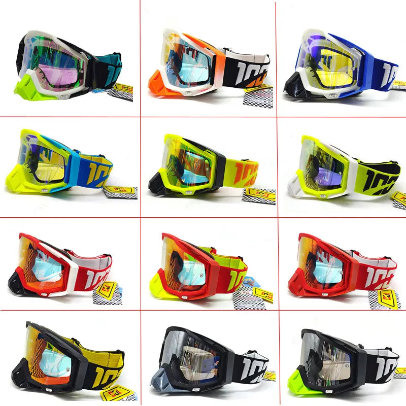 New Men Motorcycle Glasses Motocross Goggles Enduro Anti-fog Cycling Moto Dirt Bike MX MTB Riding Sunglasses HD Mirrored Lens