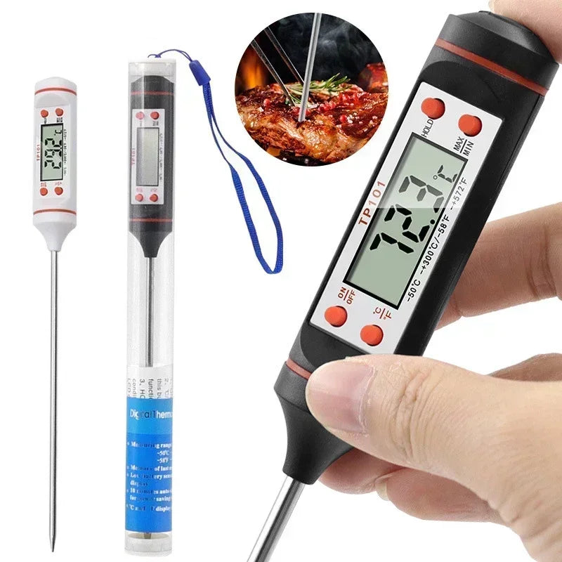 Kitchen BBQ Thermometer Water Oil Cooking Meat Food Thermometers Cake Candy Fry Grill Dinning Household Oven Tool