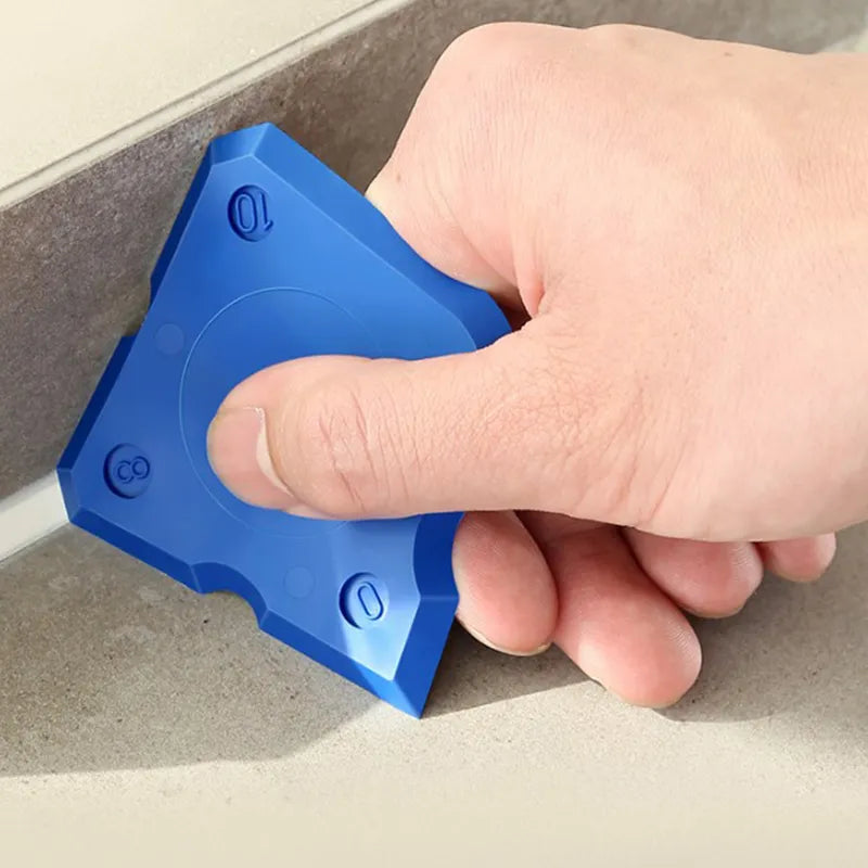 4Pcs Caulking Tool Kit Silicone Joint Sealant Spreader Spatula Scraper Edge Repair Tools Floor Tile Edges Cleaner