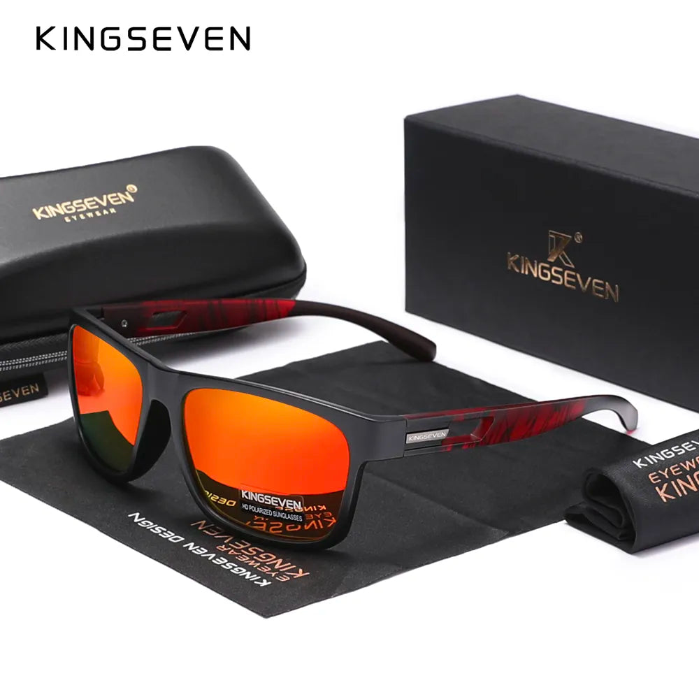 Genuine KINGSEVEN New 2023 Brand Design Men's Glasses Polarized Sunglasses Women UV Lens Fashion Eyewear Oculos de sol