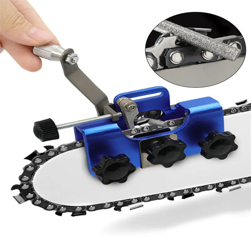 Wood and Garden Sharpening With 3 Grinding Rod Woodworking Chainsaw Sharpener Electric Saws Repair Tools Hand-operated