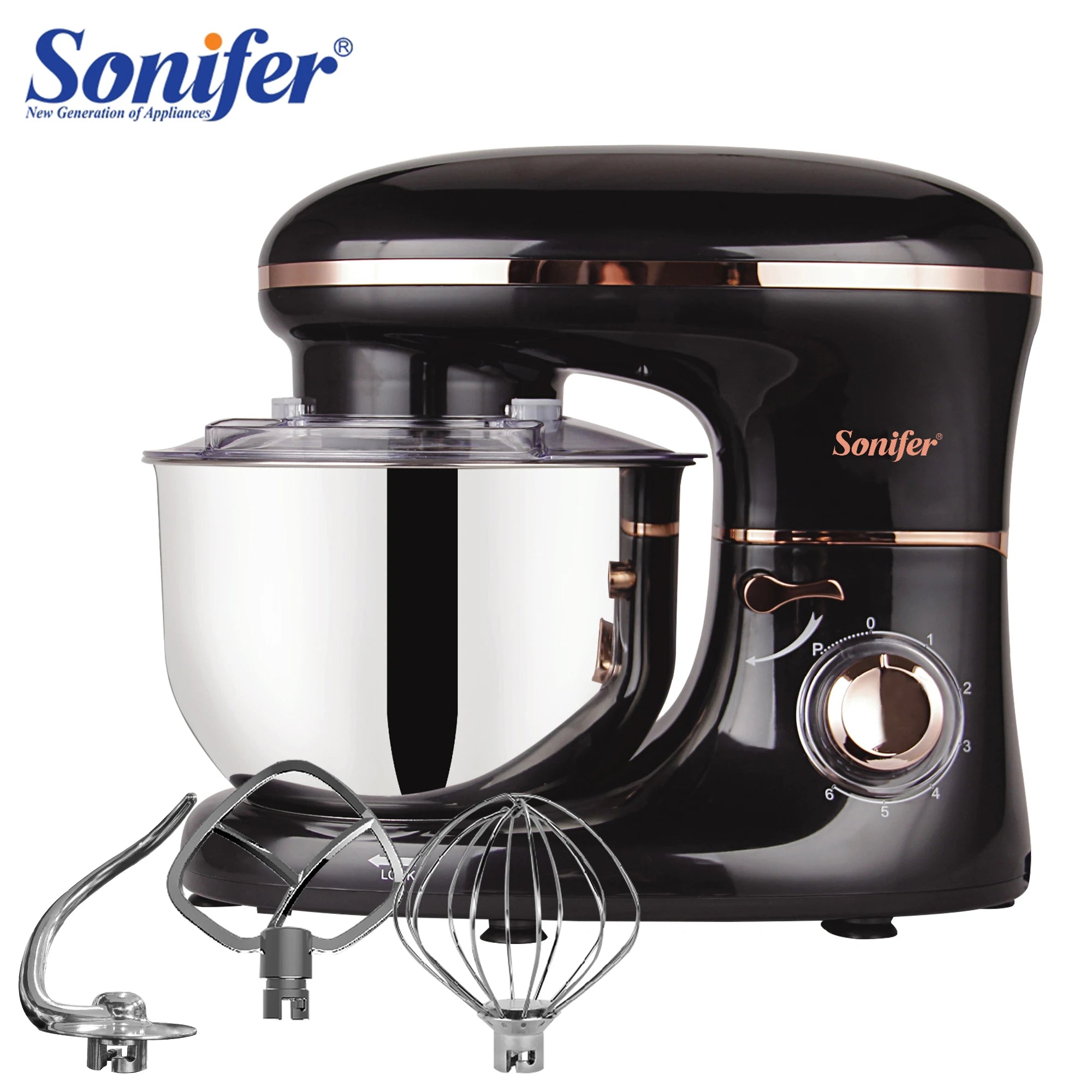 Stand Mixer Professional Kitchen Aid Food Blender Cream Whisk Cake Dough Mixers With Bowl Metal Gear Chef Machine Charm Sonifer