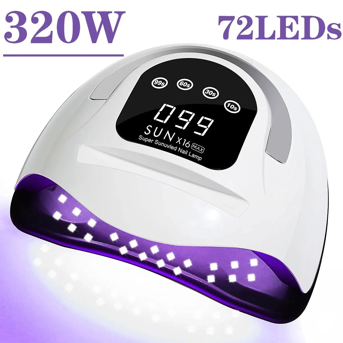 Upgrade Big Power 320W 72LEDs UV LED Lamp for Nails With Four Timer Memory Function Lamp for Gel Polish Drying Lamp for Manicure