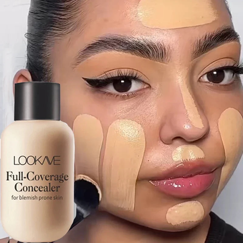 3 Colors Liquid Concealer Waterproof Matte Full Coverage Acne Scars Dark Circles Foundation Whitening Lasting Makeup Cosmetics