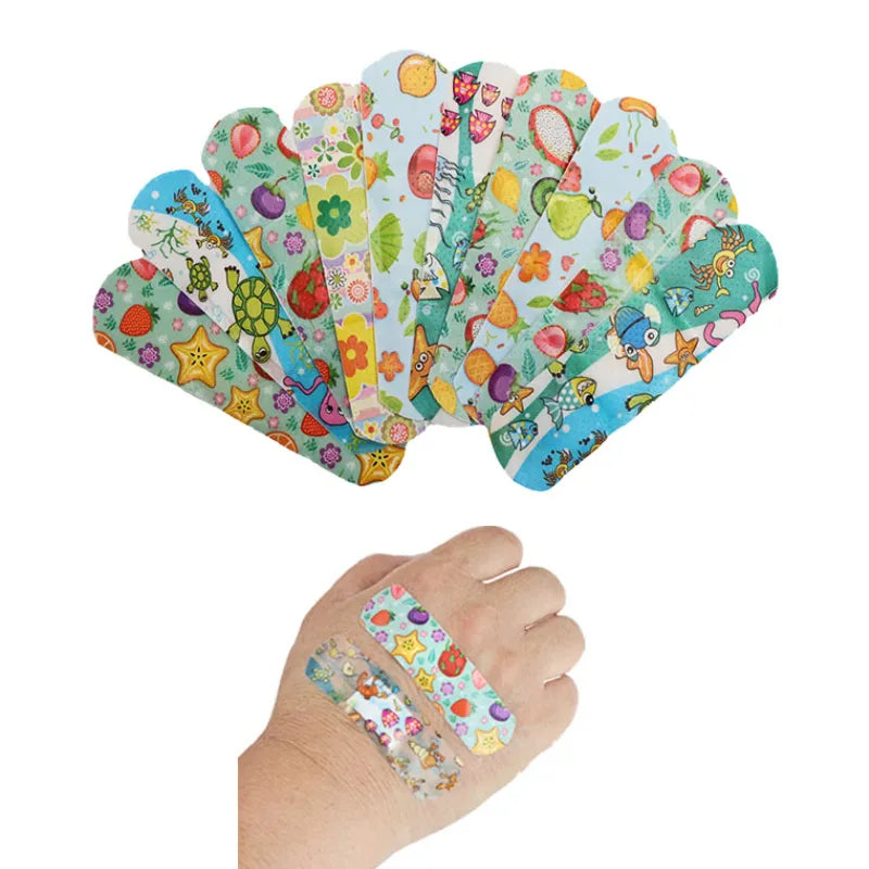 Cartoon Animal Pattern Waterproof Hemostasis Kids Band Aid Stickers Adhesive Bandage Wound Strips Plasters for Children