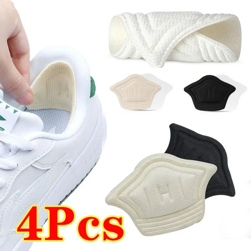 4pcs Shoes Heel Sticker Insoles for Sport Shoes Pain Relief Antiwear Feet Pad Adjustable Cushion Protector Back Sticker Insole