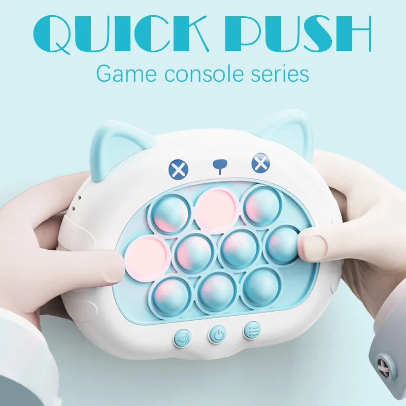 Quick Push Game Machine Silicone Press Toy Boys and Girls Children's Party Toy Electronic Sound Toy Fingertip Ground Mouse Toy