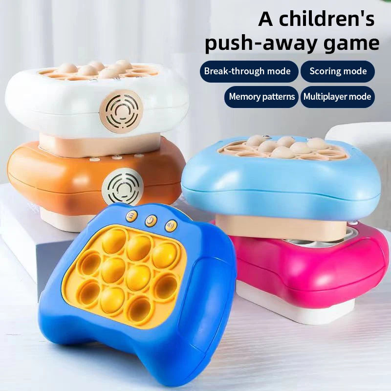 Push Game Pop Electronic Pushit Pro Super Bubble Pop Game Light Push Up Antistress Fidget Toys for Kids Adult Christmas Gift
