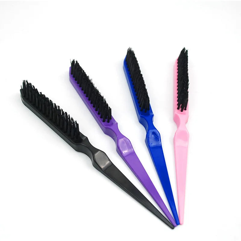 1 Pcs Professional Hair Brushes Comb Teasing Back Combing Hair Brush Slim Line Styling Tools 4 Colors Wholesale