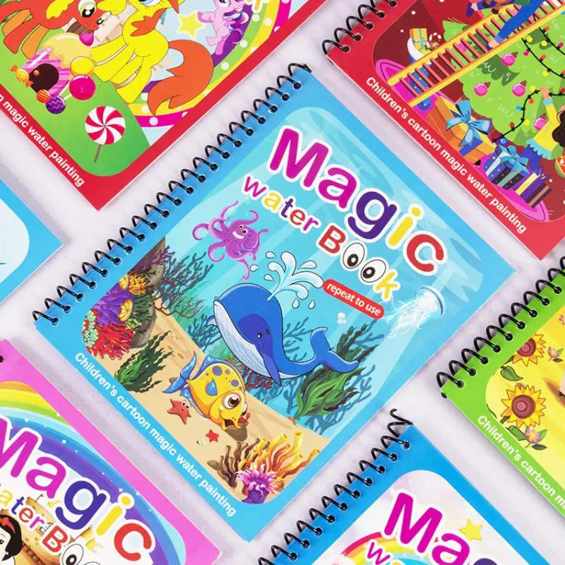 Magic Water Painting Book | Reusable Coloring Book | ULURI
