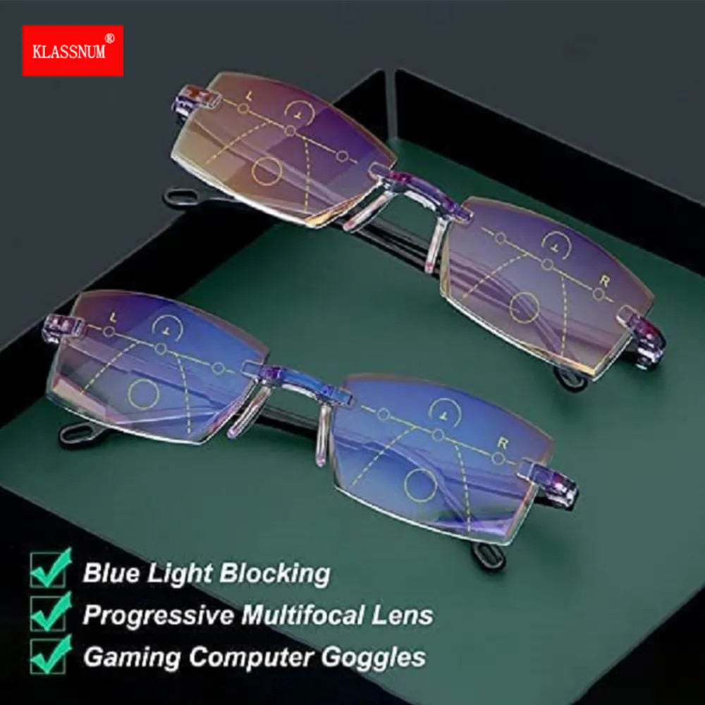 Smart Glasses with Automatic Adjustment Men Magnifying Glasses Reading Glases Women Anti-blue Light  +1.0-+4.0 Eyewear