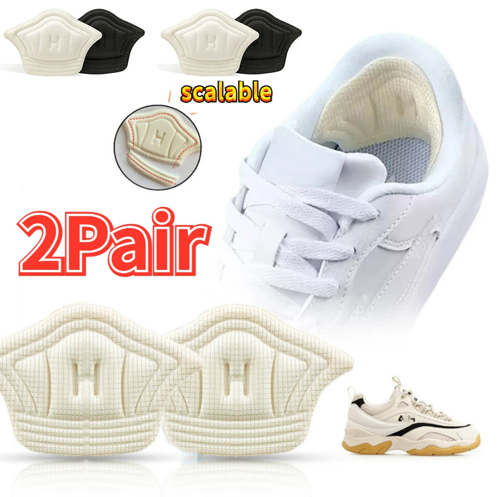 4pcs Shoes Heel Sticker Insoles for Sport Shoes Pain Relief Antiwear Feet Pad Adjustable Cushion Protector Back Sticker Insole