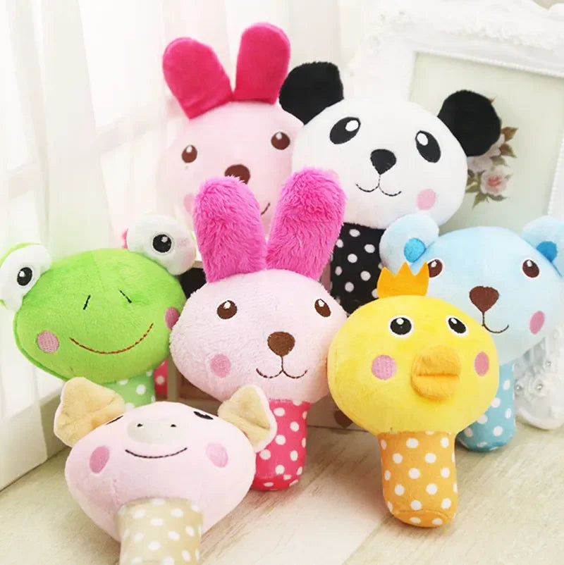 1Pc Pet toys Fruit Animals Cartoon Dog Toys Stuffed Squeaking Pet Toy Cute Plush Puzzle for Dogs Cat Chew Squeaker Squeaky Toy