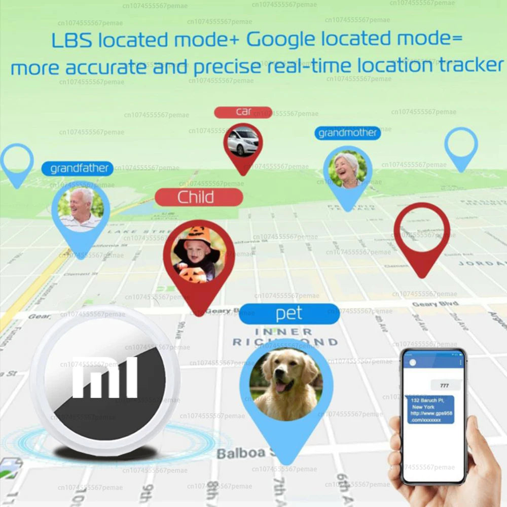 Xiaomi New  Mini GPS Tracker Original Bluetooth 5.0 Portable Smart Locator Key Anti Loss Kids Pet Wallet Location Device Locator