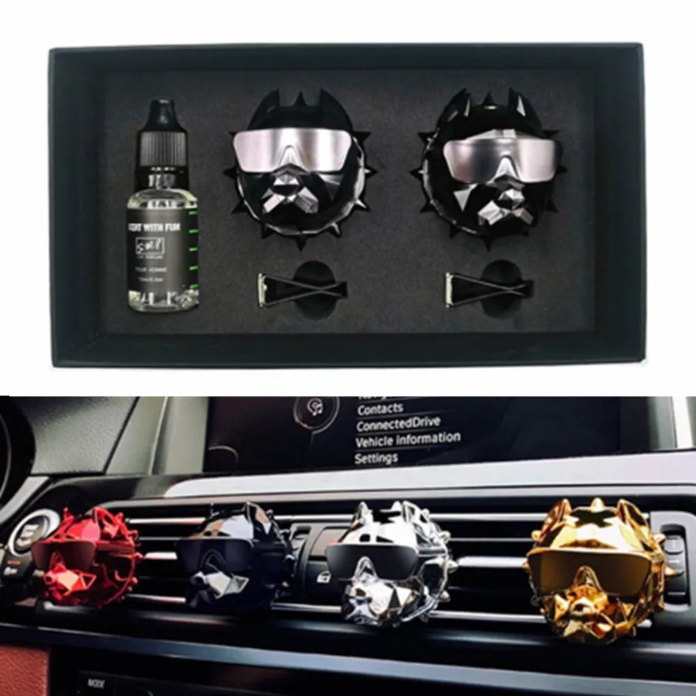 Vehicle Air Freshener Bulldog Fragrance Luxury Perfume Car Scent Diffuser Car Fragrance Bulldog Air Fresheners