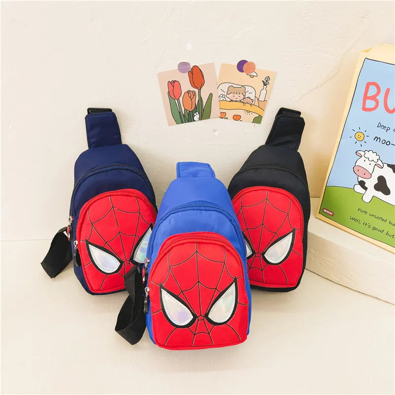 Disney Marvel New Children's Shoulder Backpack Spiderman Pattern Large Capacity Bag Casual Student Boys Girls Bag