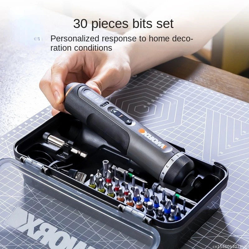 Youpin Worx 4V Electrical Screwdriver Sets WX242 Smart Cordless Electric Screwdrivers USB Rechargeable Handle 30 Bit Sets Tools