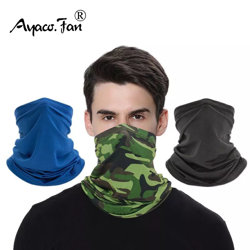 Men Women Head Face Neck Sunshade Collar Gaiter Tube Bandana Scarf Sports Headwear Scarves Dustproof Outdoor Fishing Neckerchief