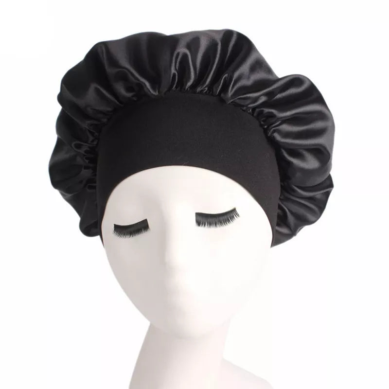 Women Bonnet Satin Sleeping Hat Hair Night Sleep Cap Head Cover Bonnets Shower Caps For Bath  And Sauna Bathing Bonnet De Nuit