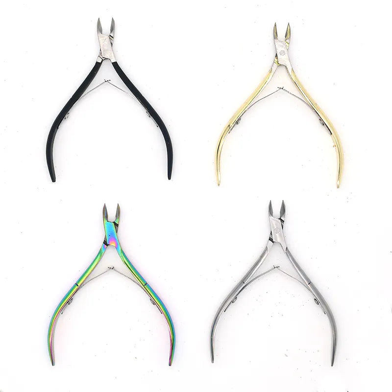 Nail Cuticle Nipper Scissors Stainless Steel Manicure Colorful Clipper Dead Skin Remover Pedicure Eagle Beak Pliers