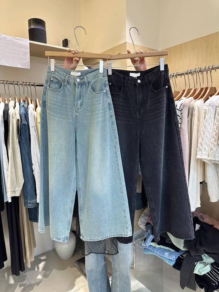 Dongdaemun Retro Sentong Qin Casual All-Matching Jeans