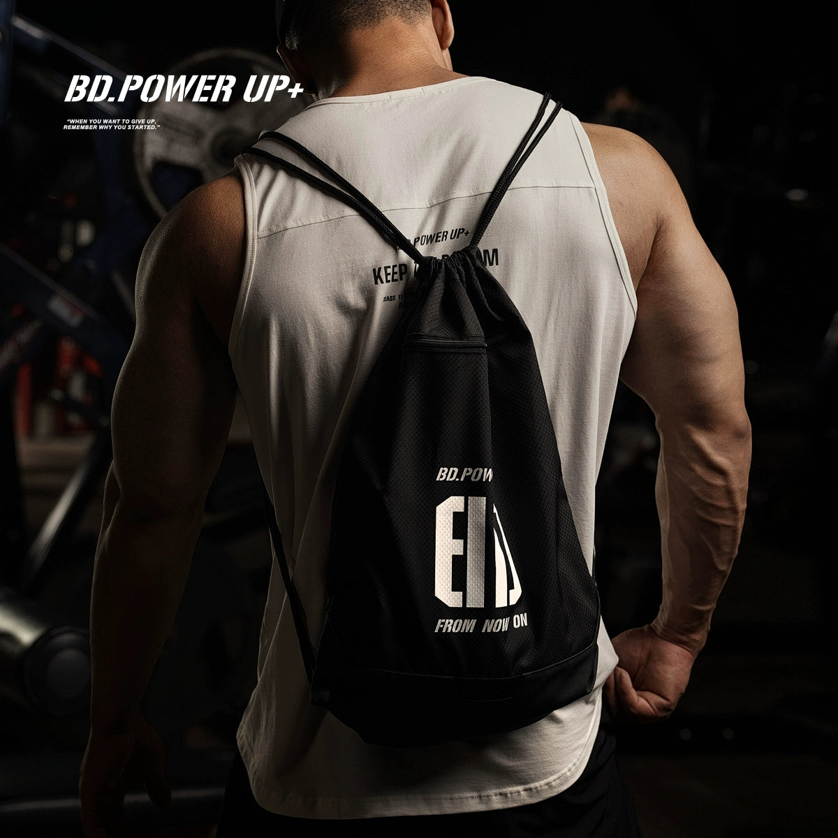 New Portable Sports Minimalist Printed Gym Bag