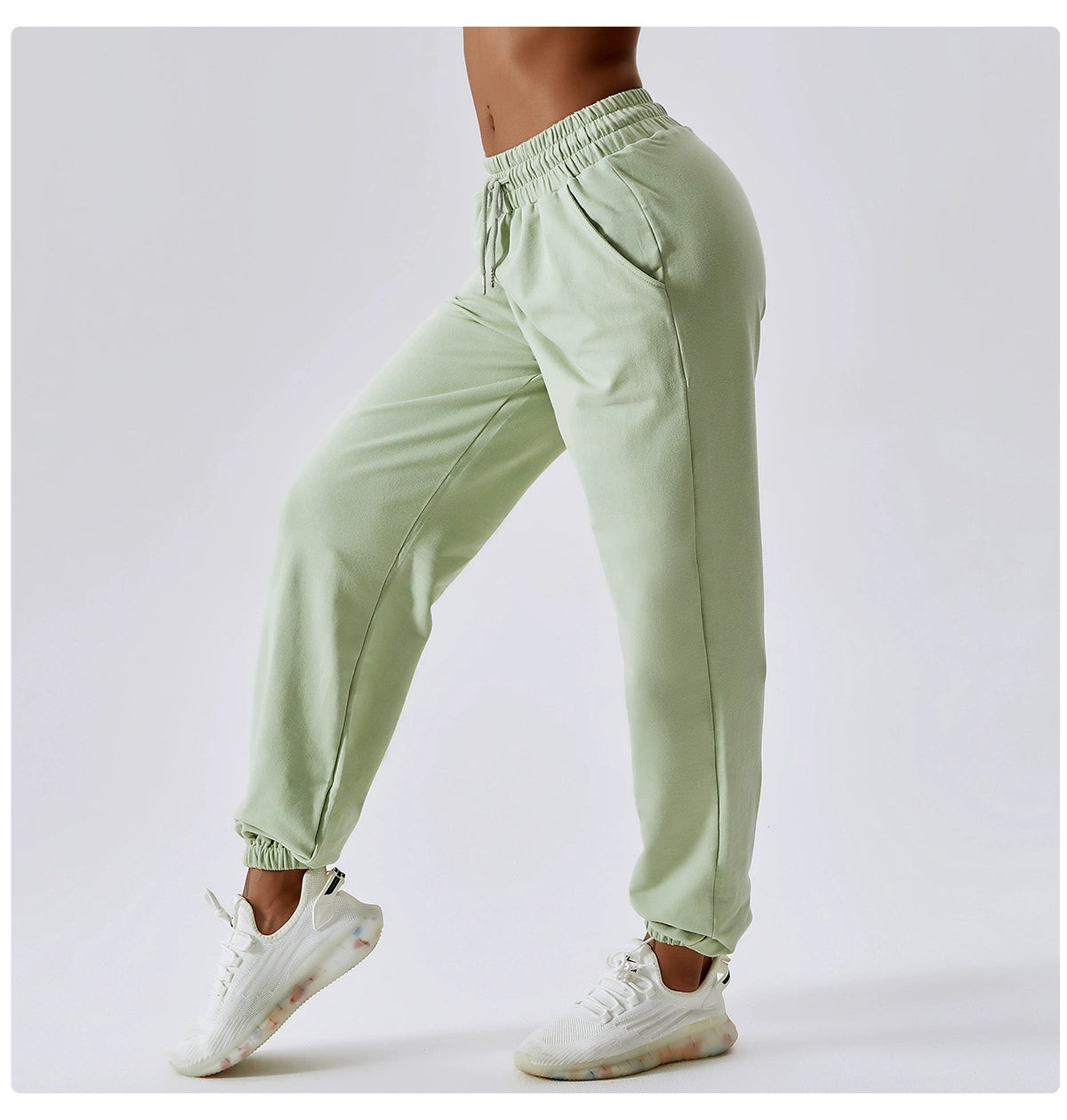 Yoga Autumn and Winter Fitness Women's Dance Trousers Straight Waist