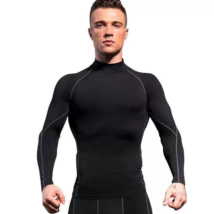 Muscle Casual Stretch Quick-Drying Tights Long Sleeve T-shirt