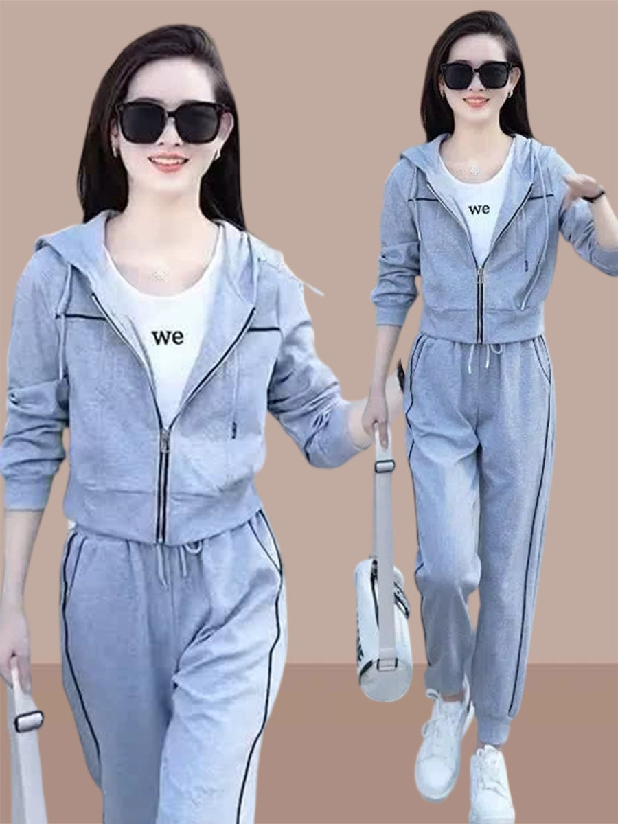 Younger Korean Style Fashion Sweatpants Casual Sports Suit