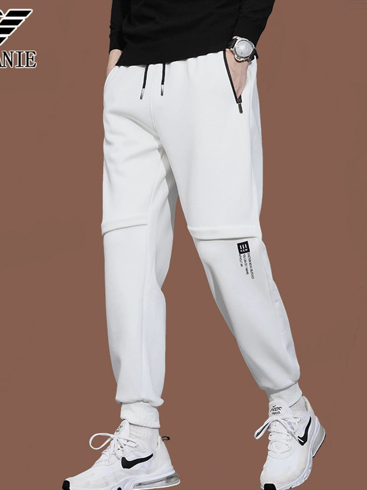 Summer Loose Cotton Sweat Pants Qi Armani Sports Pants Men's K-style Trendy Easiest for Match Casual Long Pants