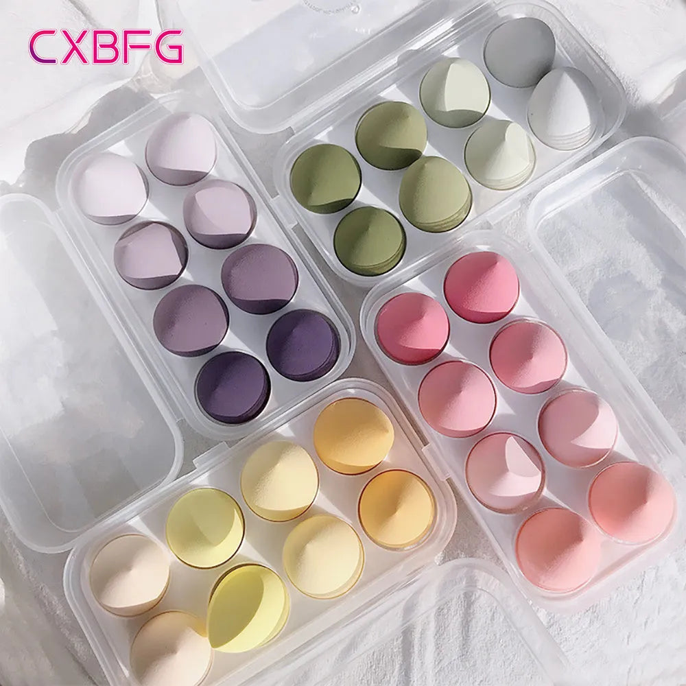 4/8pcs Makeup Sponge Blender Beauty Egg Cosmetic Puff Soft Foundation Sponges Powder Puff Women Make Up Accessories Beauty Tools