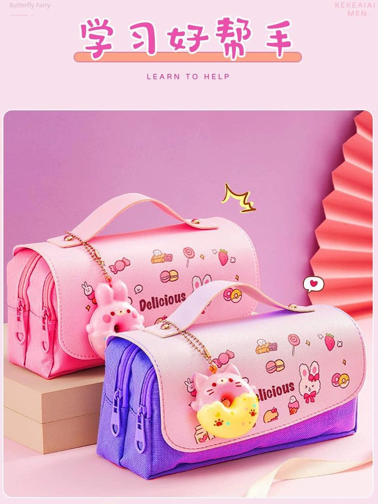 Online Influencer Cute Young Adult Decompression School Supplies Pencil Case