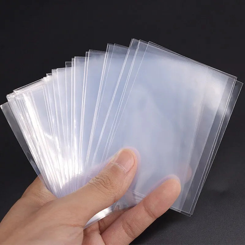 Sleeves Protector 100pcs Pokemon Card Magic Board Playing Game Transparent Storage Bag Tarot Covers For Kid Toy Gift Accessories