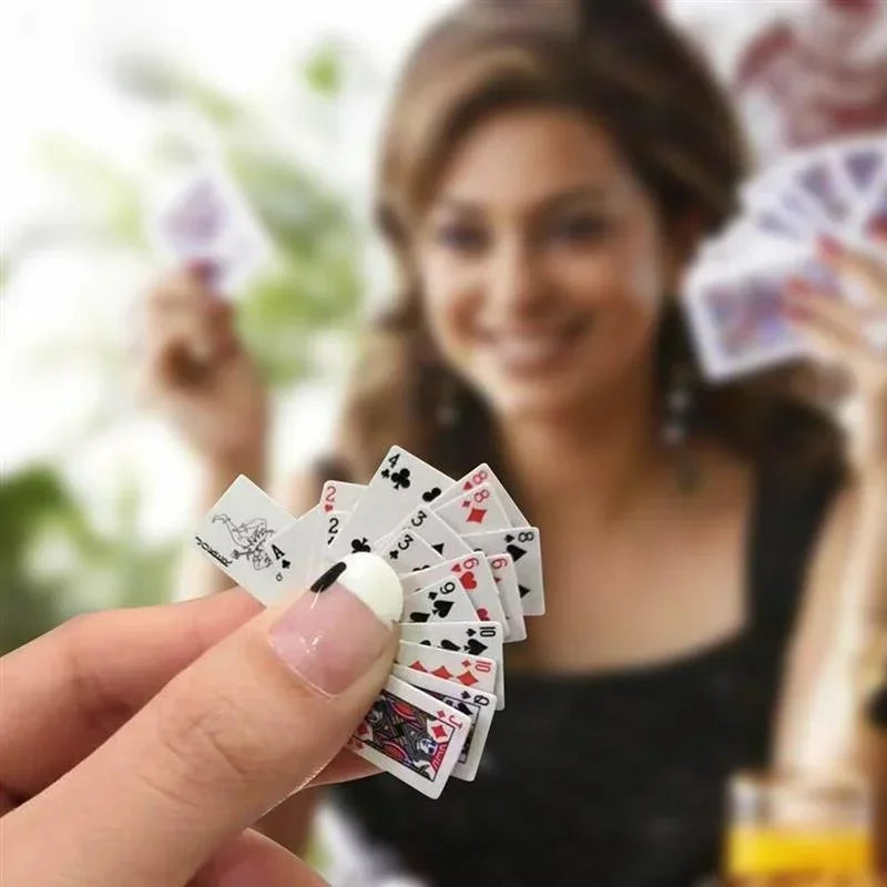 Cute 1:12 Miniature Games Poker Mini Dollhouse Playing Cards Miniature For Dolls Accessory Home Decoration High Quality