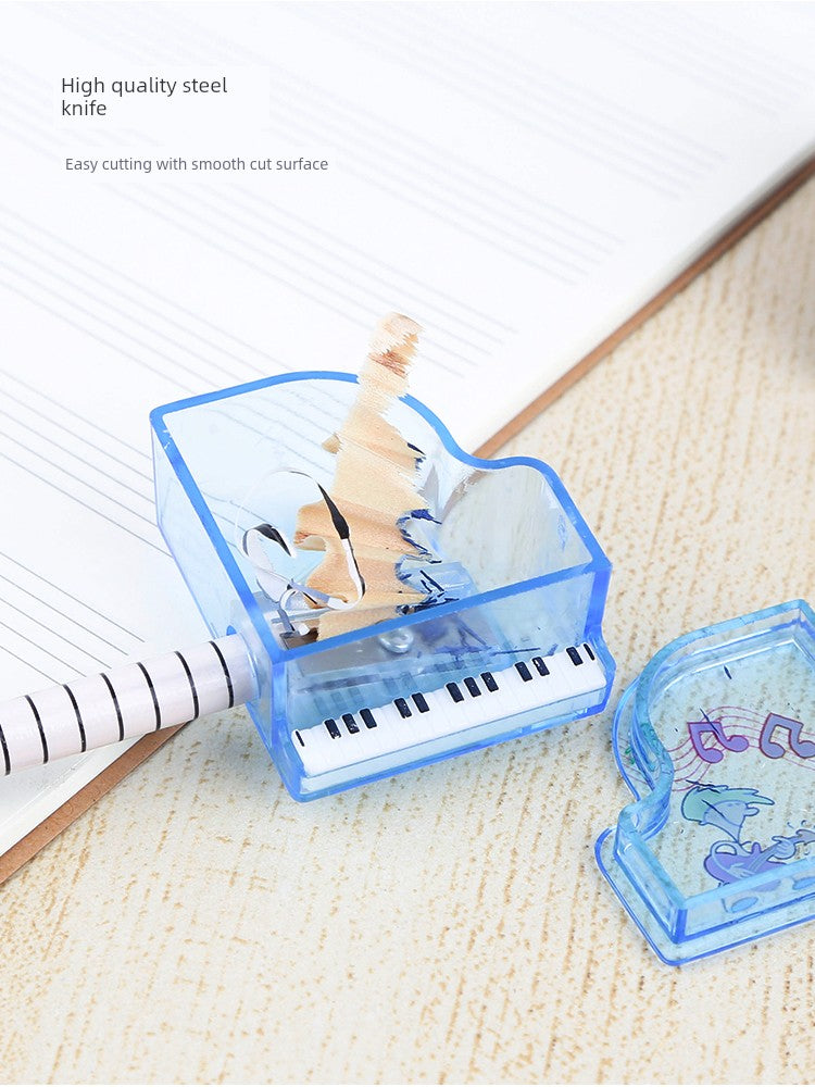 Grand Piano Pencil Sharpener Only for Pupils Portable Mini Musical Instruments Cartoon Music Music Learning Stationery Prizes