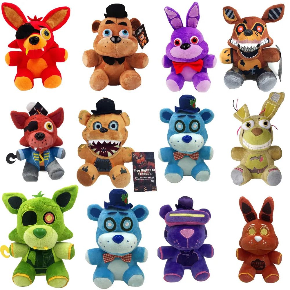 18 CM FNAF Freddy's Plush Toy Stuffed & Plush Animals Bear Rabbit Game Fnaf Plush Toys Birthday Christmas For Kids Toy Gift