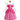 New Baby Girls Queen Peach Princess Dress Kids Cosplay Costume Children Birthday Carnival Party Outfit Stage Performance Clothes