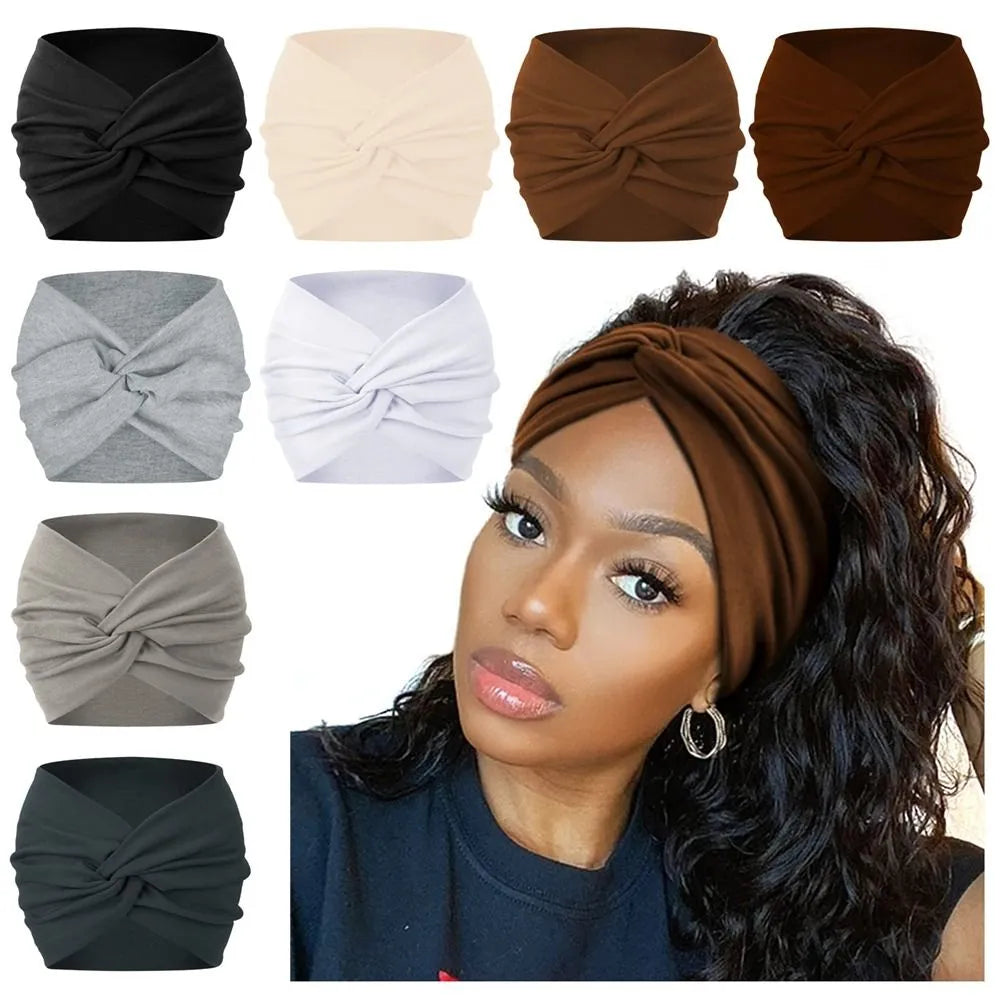 Hair Accessories Twisted Extra Large Thick Wide Headbands Turban Workout Headband Head Wraps for Women