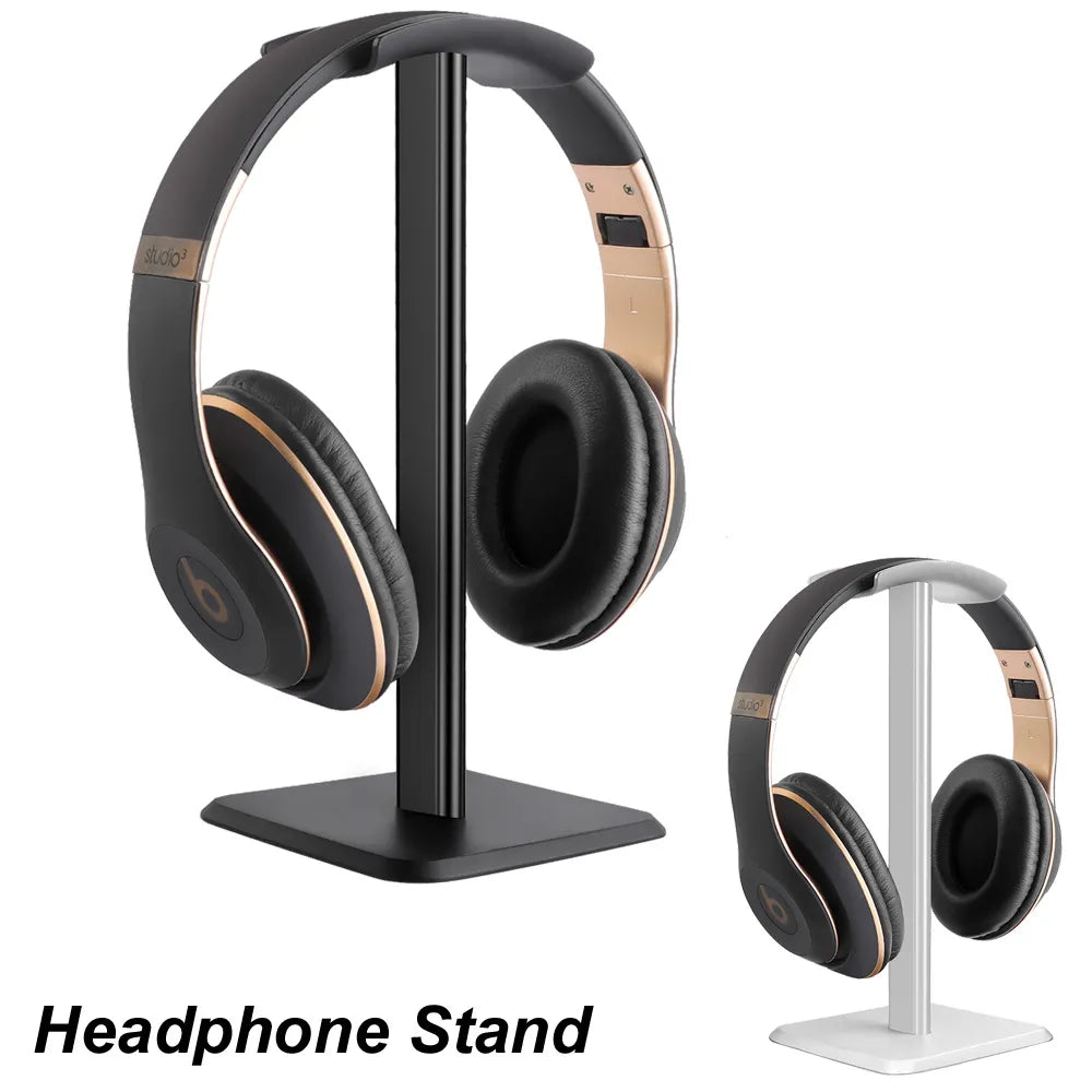 Universal Headphone Stand Aluminuim Headset Holder Aluminum Supporting Flexible Headrest Fashion Headphone Hanger Mobile Phones