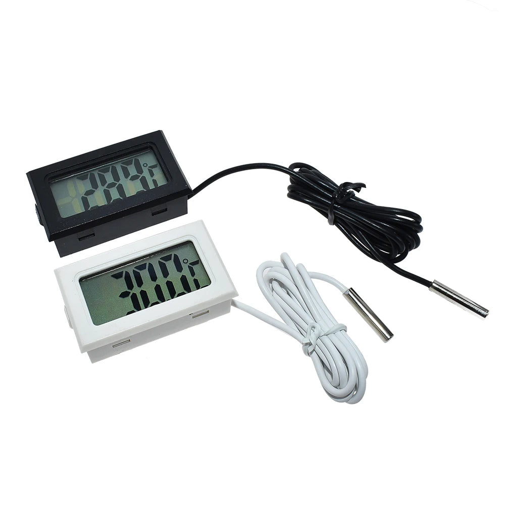 Mini Convenient Digital LCD Thermometer Sensor Hygrometer Gauge Refrigerator Aquarium Monitoring Display Humidity Detector