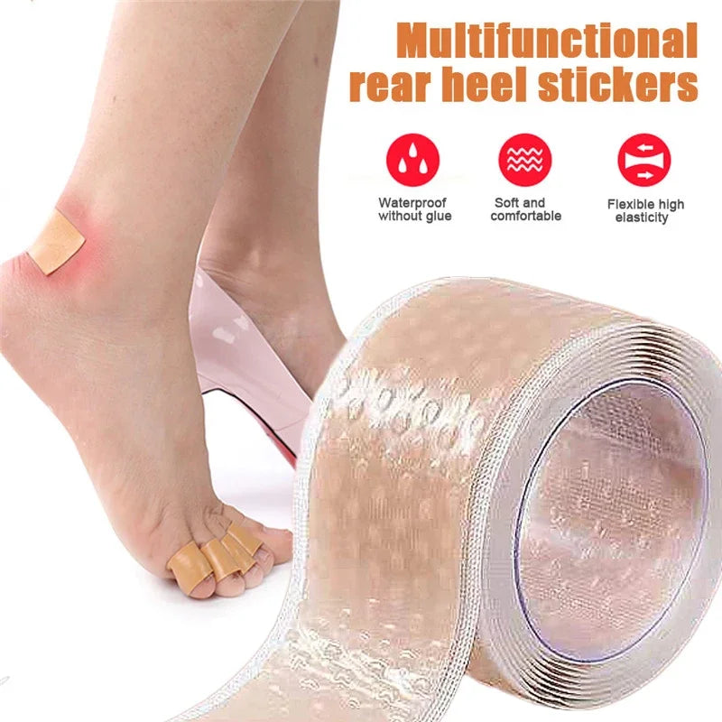 100cm Gel Heel Protector Foot Patches Adhesive Blister Pads Heel Liner Shoes Stickers Pain Relief Plaster Foot Care Cushion Grip