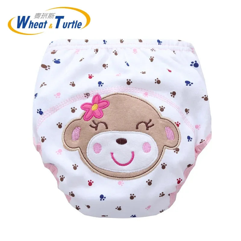 Mother Kids Baby Bare Cloth Diapers Unisex Reusable Washable Infants Children Cotton  Training Panties Nappies Changing