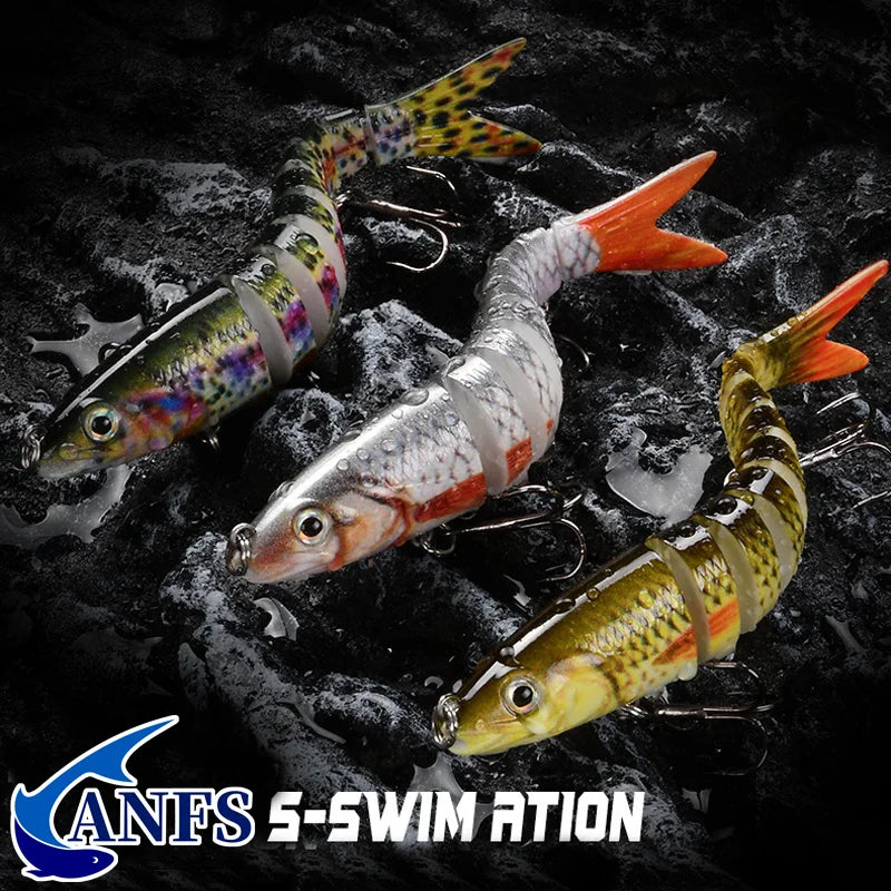 Fishing Lures Multi Jointed Swimbait Crank Bait Slow Sinking Bionic Artificial Bait Freshwater Saltwater Trout Bass Fishing Acce