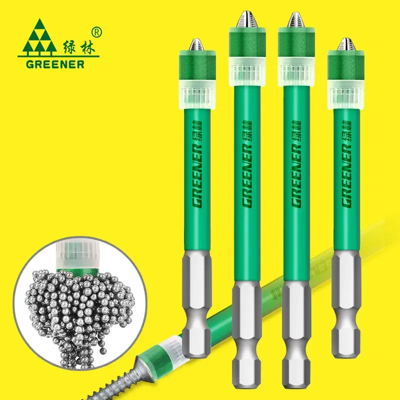 GREENER bit anti-skid cross strong magnetic circle electric screwdriver strong  hardness bit hand electric drill