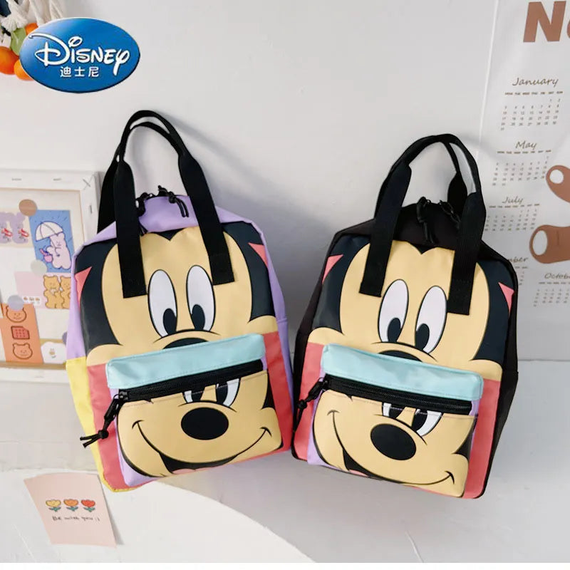 Disney New Mickey Kids Backpack Luxury Brand Boys Girls School Bags High Quality Large Capacity Kindergarten Backpacks