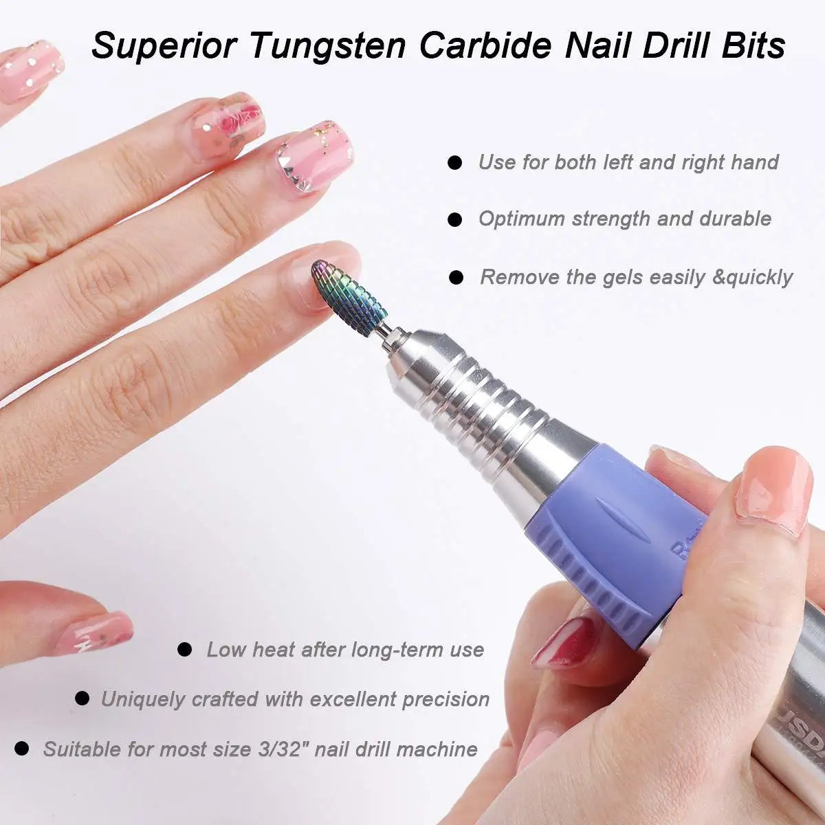 67 Styles Carbide Nail Drill Bits Rotate Electric Ceramic Milling Cutter For Manicure Gel Polish Remover Nail Files Pedicure