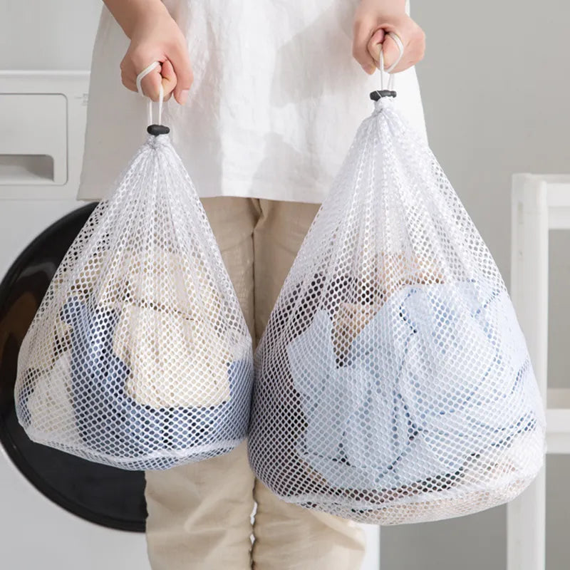 Large Washing Laundry Bag Mesh Organizer Net Dirty Bra Socks Underwear Shoe Storag Wash Machine Cover Clothes